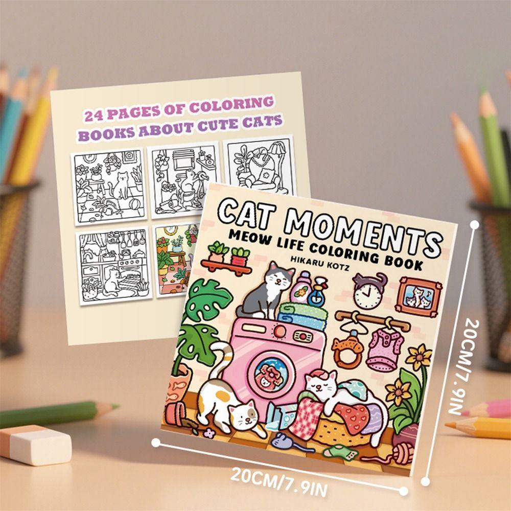 Stress Relief Graffiti Painting Book Cartoon Paperback Montessori Drawing Toy  for Adults And Teens