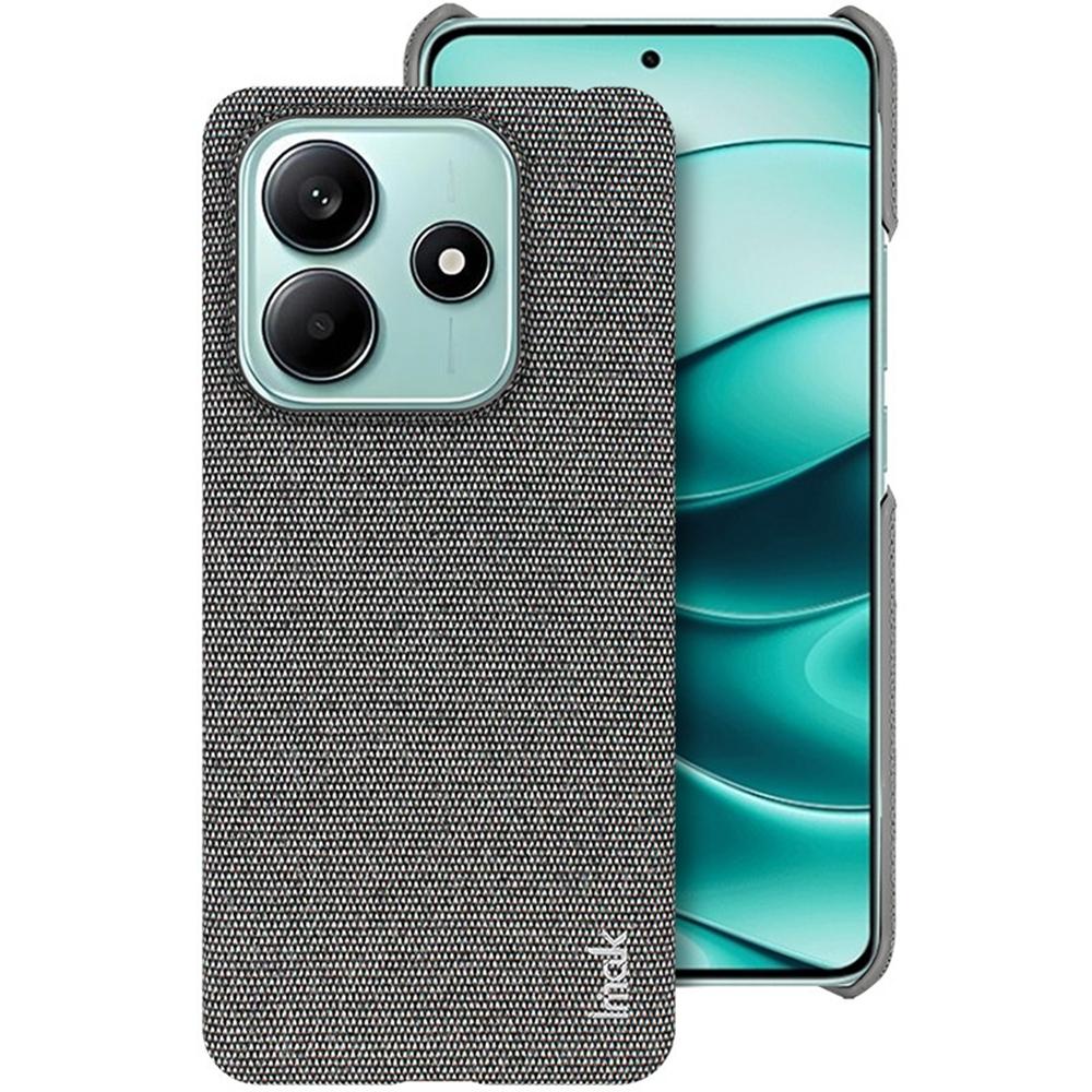 IMAK Ruiyi Series for Xiaomi Poco M7 Pro 5G/Redmi Note 14 5G Case Fabric Texture Leather+PC Phone Back Cover