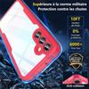 Coque 360 - Samsung - Galaxy A15 5G - Protection Intégrale - Rouge - Absorption des chocs