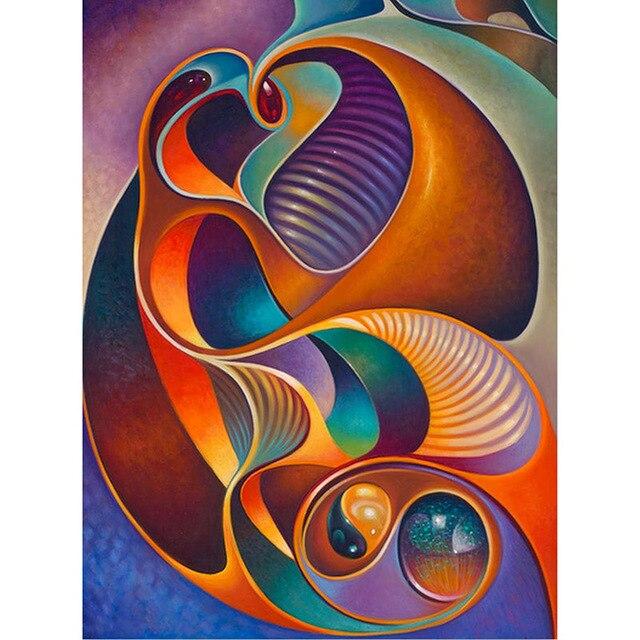 5D-Diamant-Gemälde zum Selbermachen, Landschaft, komplett rund/quadratisch, Ölgemälde, Mosaik, Diamant-Stickerei, Farbe, Kunsthandwerk, Dekorationen