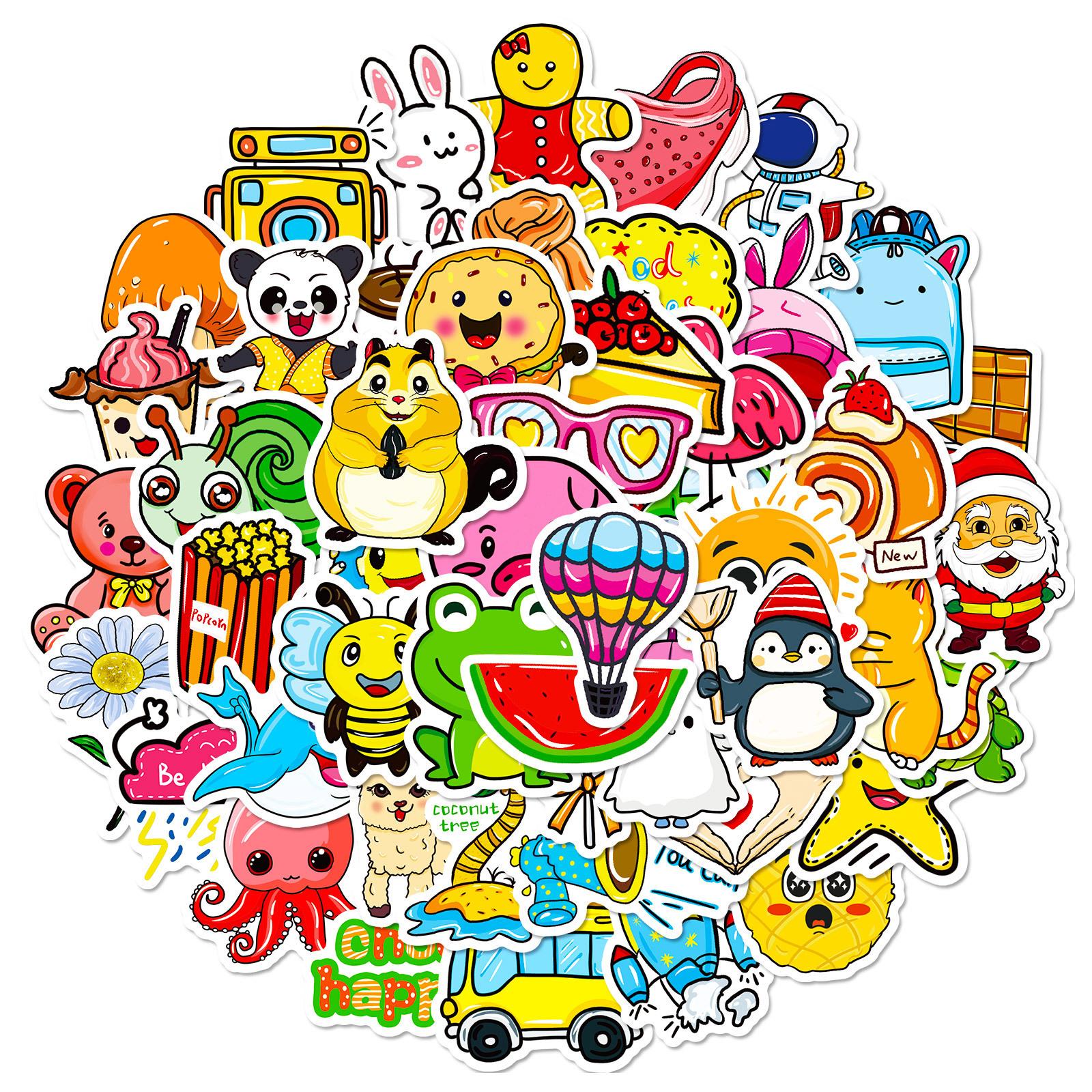 

Create 50 Small Fresh And Cute Wind Stickers Diy Can Be Repeatedly Pasted Waterproof Hand Tent Goo Card Sticker