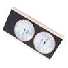 Termometro e Igrometro per Sauna, 2 in 1 in Legno, Temperatura in Celsius, Umidità Interna, in Legno di Faggio, Accessori per Sauna per Spa Doccia Saun