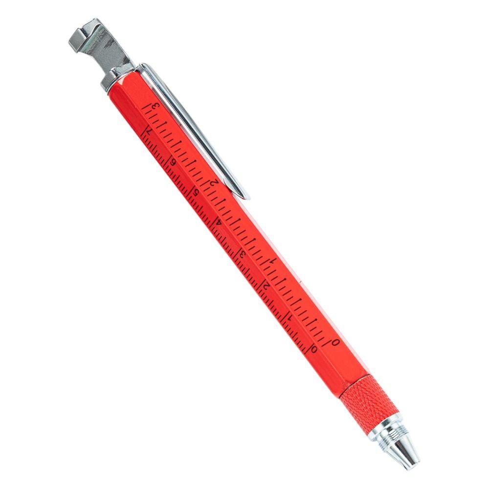 Portable Metal Multi Tool Pen 7-in-1 With Bottle Opener Screwdriver Ruler Outdoor Tool Pen Capacitive Pen Writing Supplies
