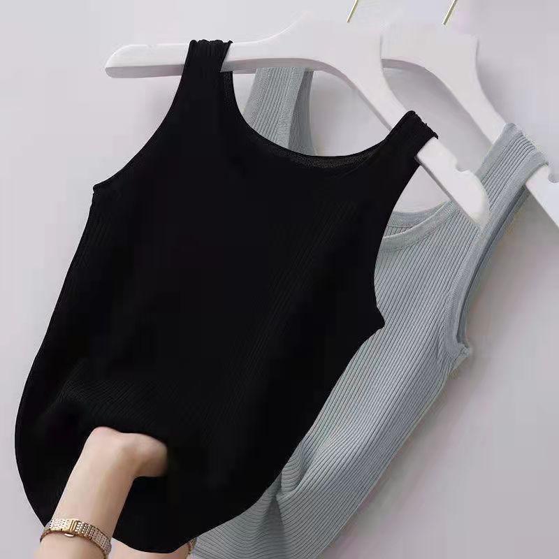 Damen-Camisole-Garnweste Übergröße Slim Fit Oberbekleidung Unterhemd Ärmellos Top