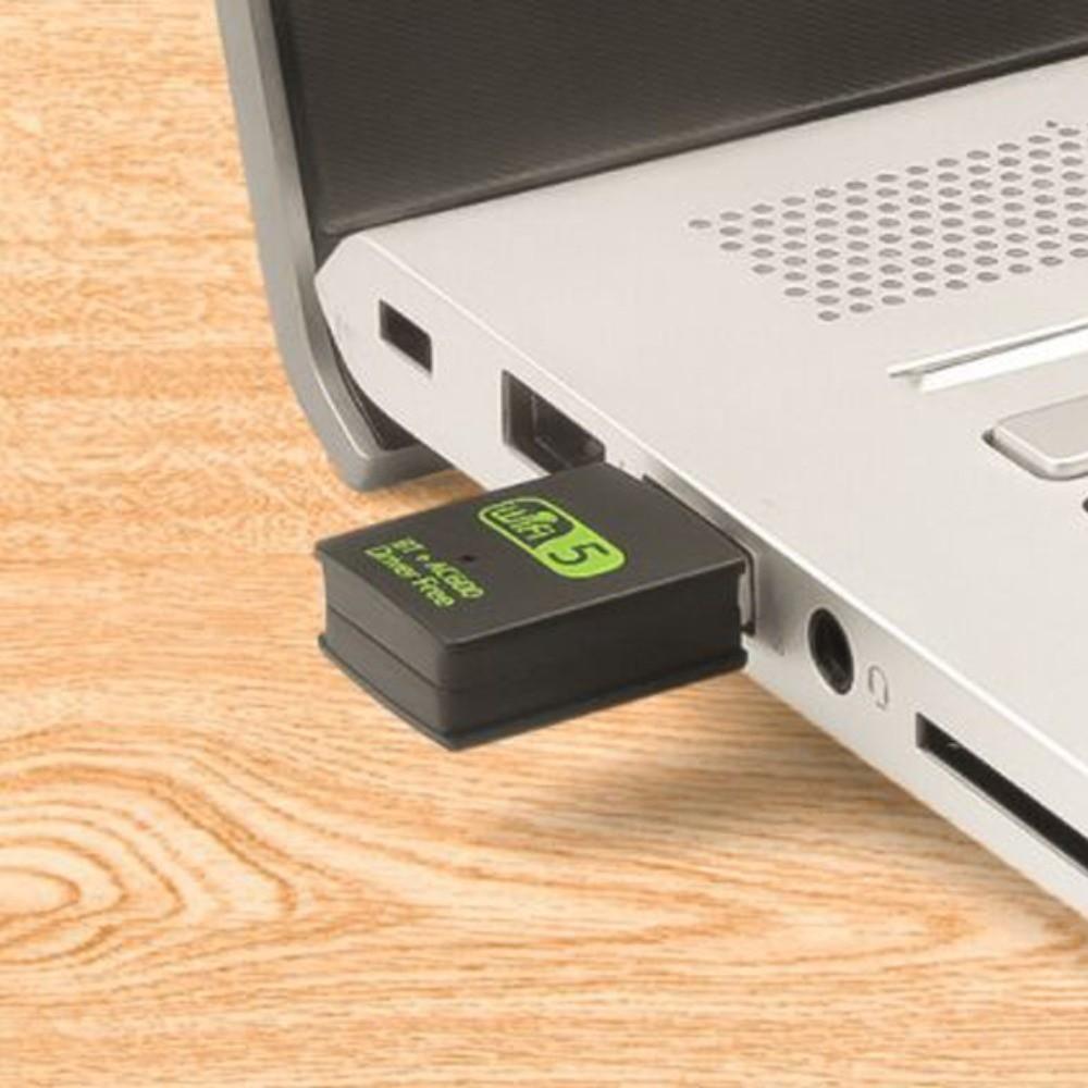 USB2.0 Bluetooth 5.0 2 In1 Dongle Bluetooth Wireless Network Card Wifi Network Adapter  PC/Laptop