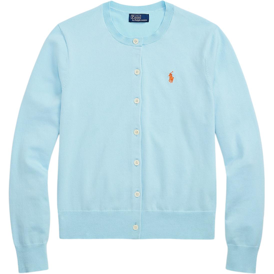 

Polo Ralph Lauren Кардиган с круглым вырезом узкого кроя, с длинными рукавами, вязаный свитер, женский свитер WMPOSWENDW20444 XXS