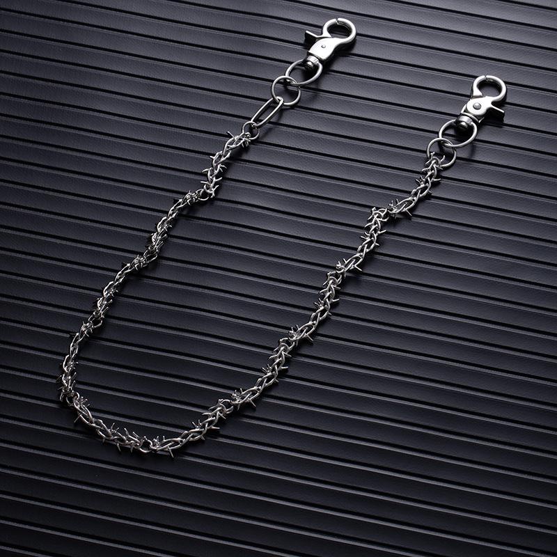 Hip Hop Personality Punk Dark Goth Style Waist Chain Original Thorn Vine Jeans Chain Unisex Accessories
