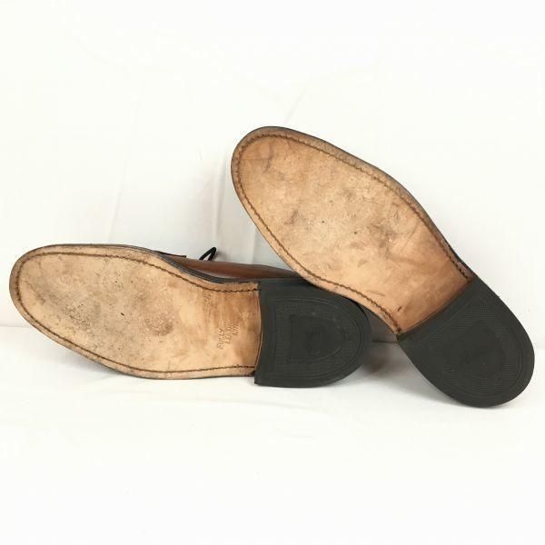 70s-80s USA Vintage Rare BRITISH WALKERS Plain Toe Business Shoes Brown size 9D 26.5-27.0 Men's(USED)