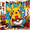 P-Poke-mons Sofa Blankets and Throws Bed Blanket Bedspread the Anime Home Decoration Bedspreads Picnic Throw & Double Decorative