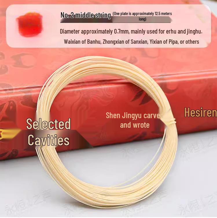 Natural Silk Huqiu Erhu Zhonghu Pipa Jinghu String Set