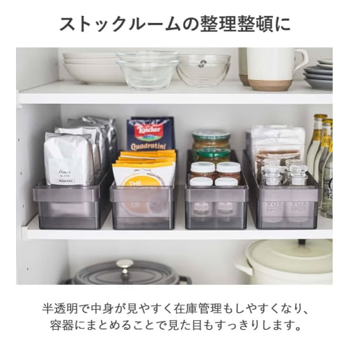 Yamazaki Refrigerator Storage Cases (Set of 2) with Dividers and Handles, White, 5762 X 2