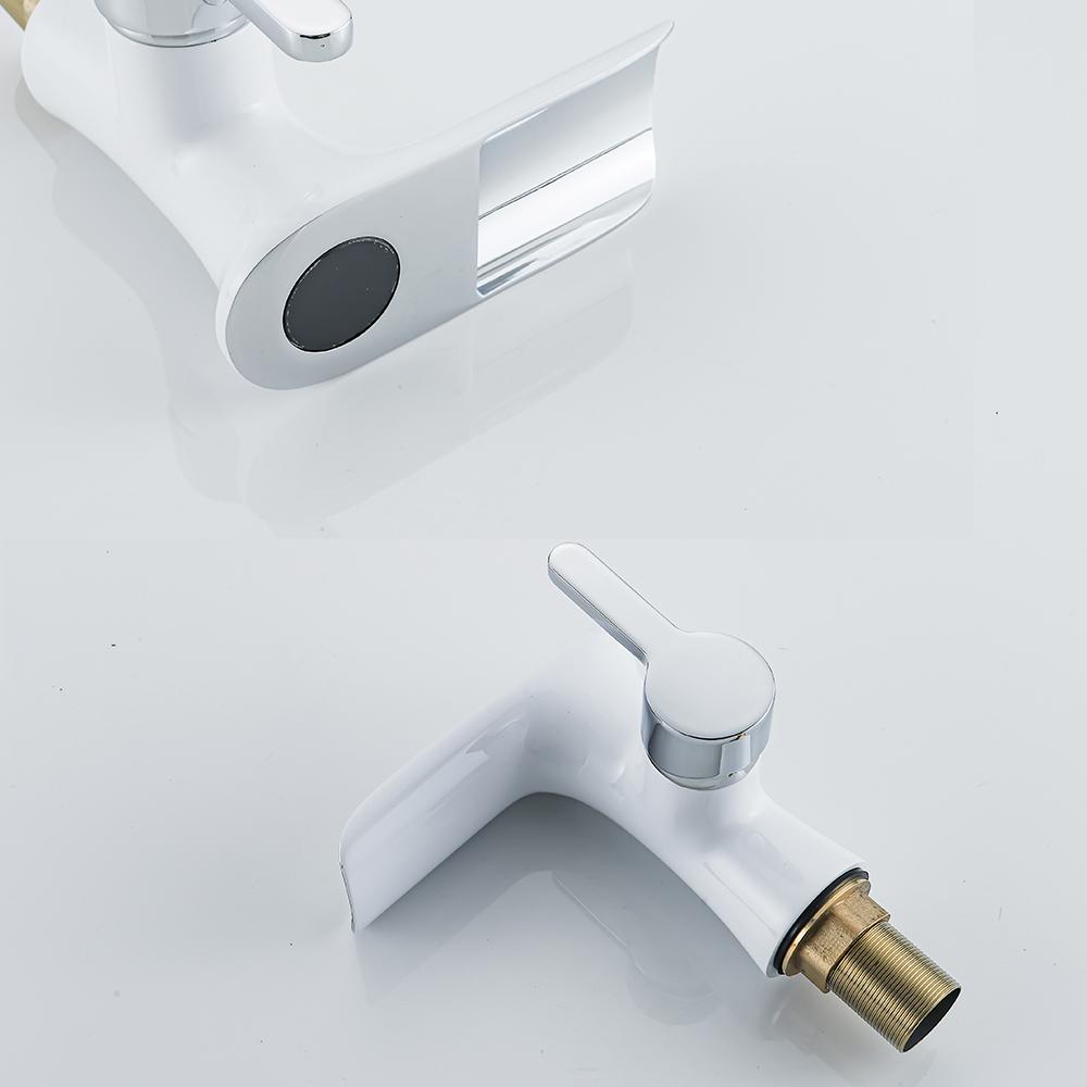 Intelligent Digital Display Hot and Cold Faucet Bathroom Vanity Washbasin Washbasin Hot and Cold Faucet