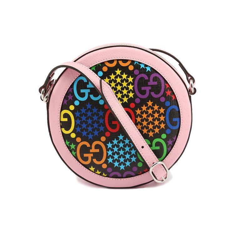 

Gucci Psychedelic Series Magic Jumping Candy Color Logo Canvas And Leather Round Bag Women Shoulder Bag Pink Multicolor 603938-HPUAN-1043 Basic Set (Bag+Dust Bag)