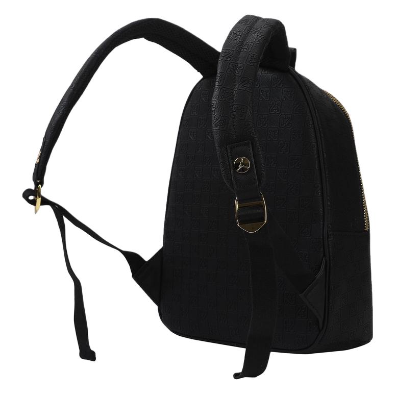 Jordan 10L Gold Logo Zipper Closure Backpack Small Unisex backpack Black JD2543013AD-001