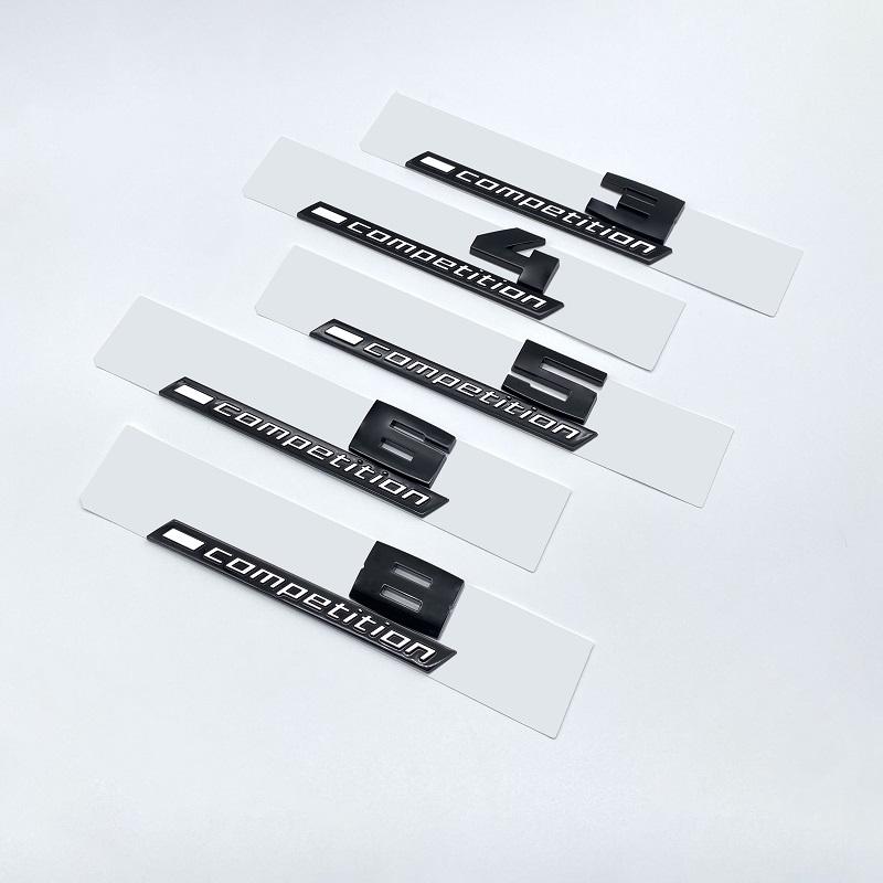 Giossy Black 3D ABS COMPETITION ABS Emblem Thunder Edition For BMW M1 M2 M3 M4 M5 M6 M8 Car Trunk Badge Sticker