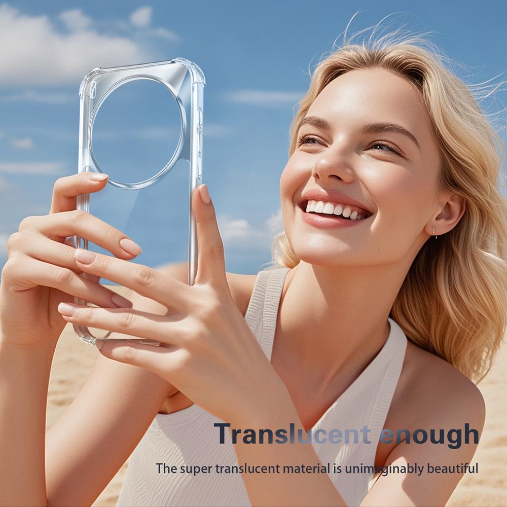 KEYSION Four-Corners Shockproof Transparent Case for VIVO X300 Pro 5G Soft TPU+PC Clear Phone Back Cover for VIVO X300 Pro
