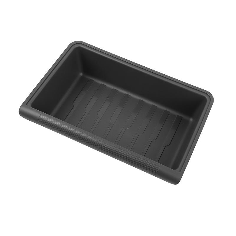 Under Seat Storage Box for Tesla Model Y 2020-2024 Centrol Console Organizer Accessories Underseat Hidden Store Space Bin