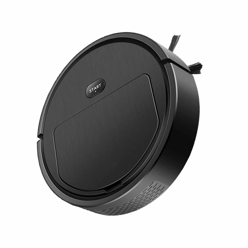 Cleaner Robot Black Highly Efficient Vacuuming Smart Navigation Reservation Time Setting Sweeping