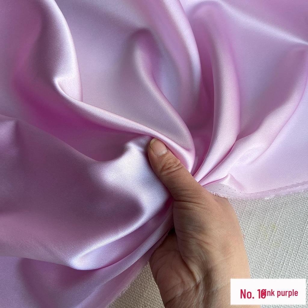 30 Momme Pure Mulberry Silk Heavy Satin Fabric for Qipao, DIY Clothing, Embroidery, and Formal Wear.