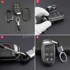 For Jeep Dodge Fiat Carbon Fiber Key Fob Chain Cover Case Grand Cherokee Renegade Compass MP Charger Challenger Durango Journey ALW1