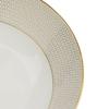 Wedgwood Geo Gold Deep Wedding 1064797 [Officially Imported] Bowl, Plate, Approx. 24cm, Gift,