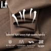 Men's Linen Blend Long-Sleeve Casual Shirt