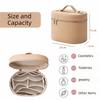 Large Capacity Cosmetic Box Internal Storage Box PU Leather Makeup Bag Zipper Closure Waterproof Travel Organizer Bag Daily Use