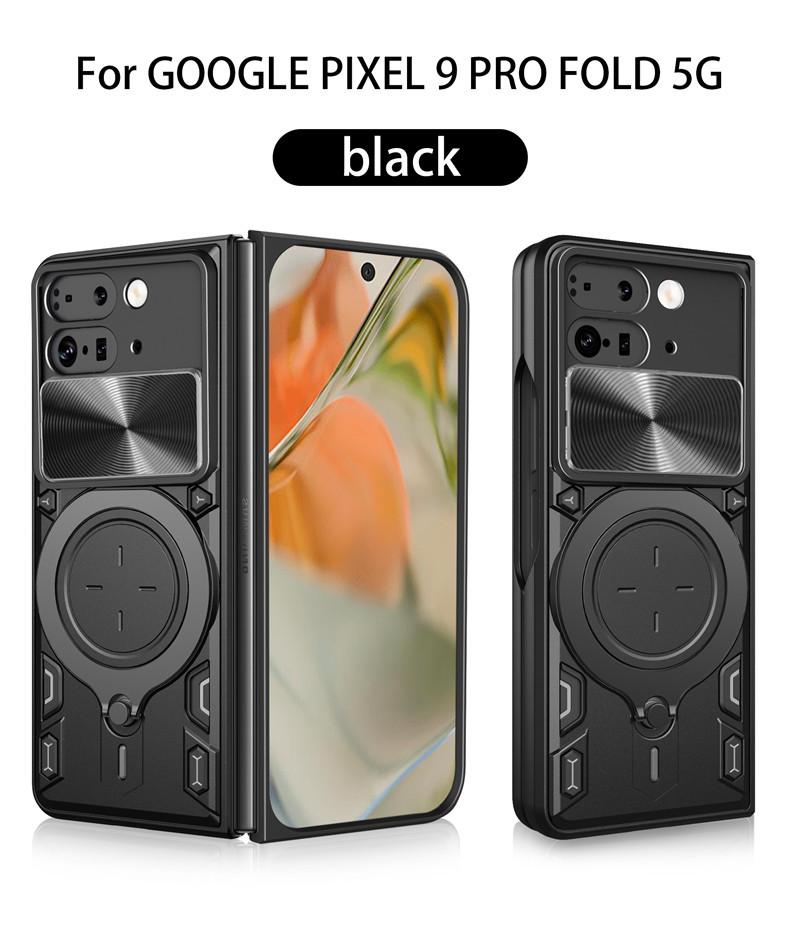 Подходит для Google Pixel 9 Pro Fold 5G Домашний Складной Противоударный Многофункциональный Чехол для Телефона Google Pixel 9 Pro Fold 5G чёрный