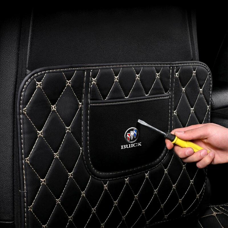 Car Anti-kick Pad Interior Pu Leather Auto Seat Back Protector Pads For Buick Enclave Regal Lacrosse Encore Excelle Envision Car Accessories