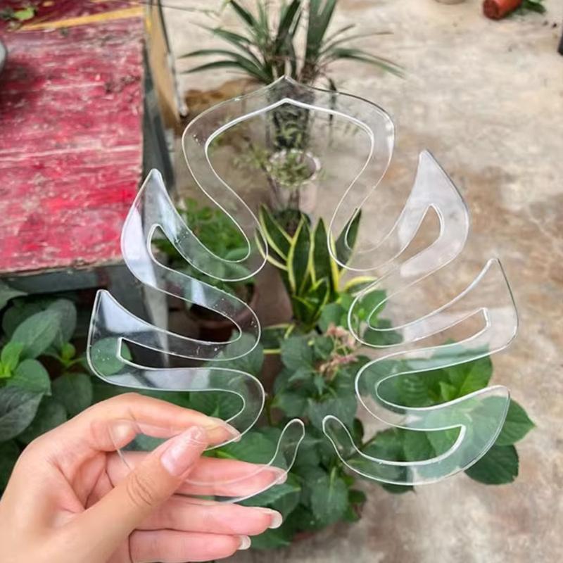 Clear Plastic Plant Stem Stabilizers Garden Stakes for Supporting Fragile Flowers Herbs Small Trees