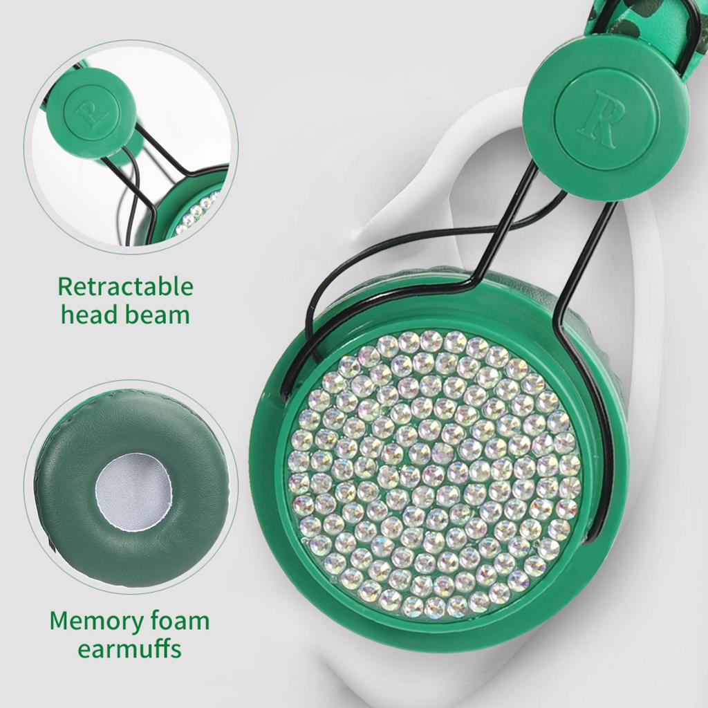 Cute Dinosaur Cartoon Kids Boys Wired Headphone Headset With Microphone