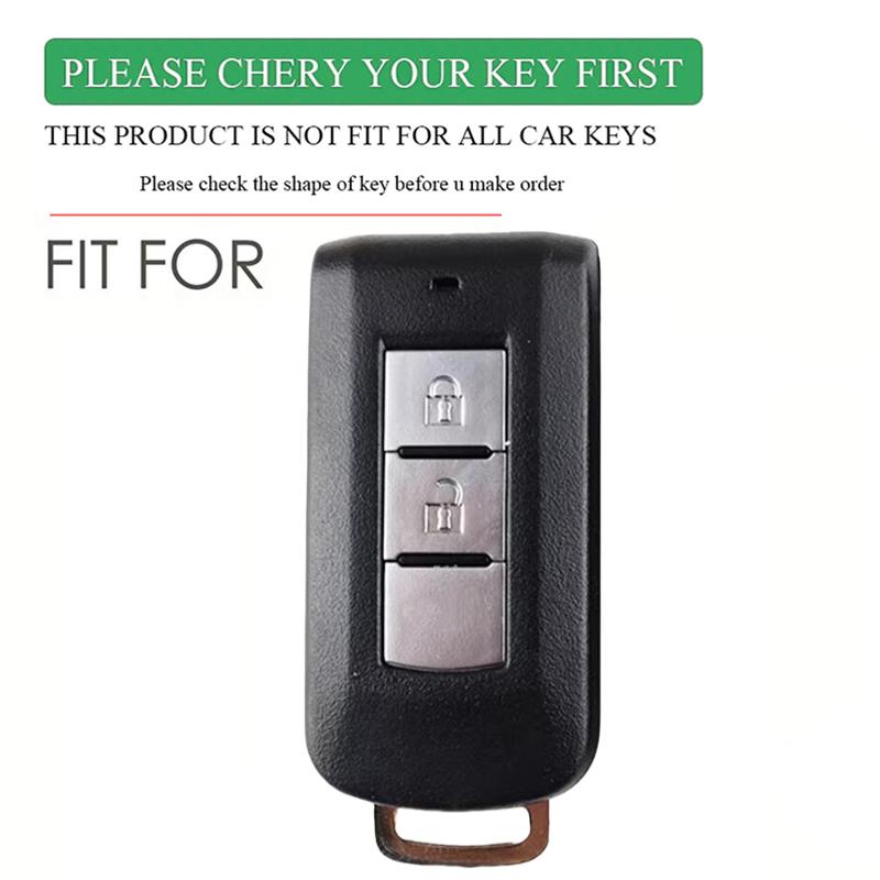 Silicone Car Key Case Cover Shell For Mitsubishi Xpander Outlander ASX Pajero Eclipse Cross Montero