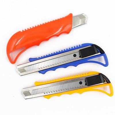 Colored Plastic Non-Slip Handle Utility Knife for Home and Office - Sharp Industrial Grade Paper Cutter