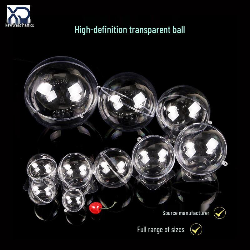 Christmas Acrylic Transparent Ball - DIY Decor Gift Box for Cake and Candy
