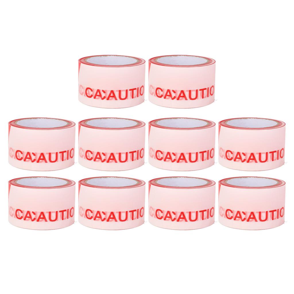 10Pcs Hazard Warning Safety Stripe Red White PE Caution Tape Retractable Isolation Construction