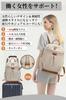 ALL BEFORE PC Business Laptop A4 Fits Back Beige [CARRY ONE] Women's Backpack, Backpack, Storage, Size, 15-inch Laptops, Carry-on Function, Pocket,