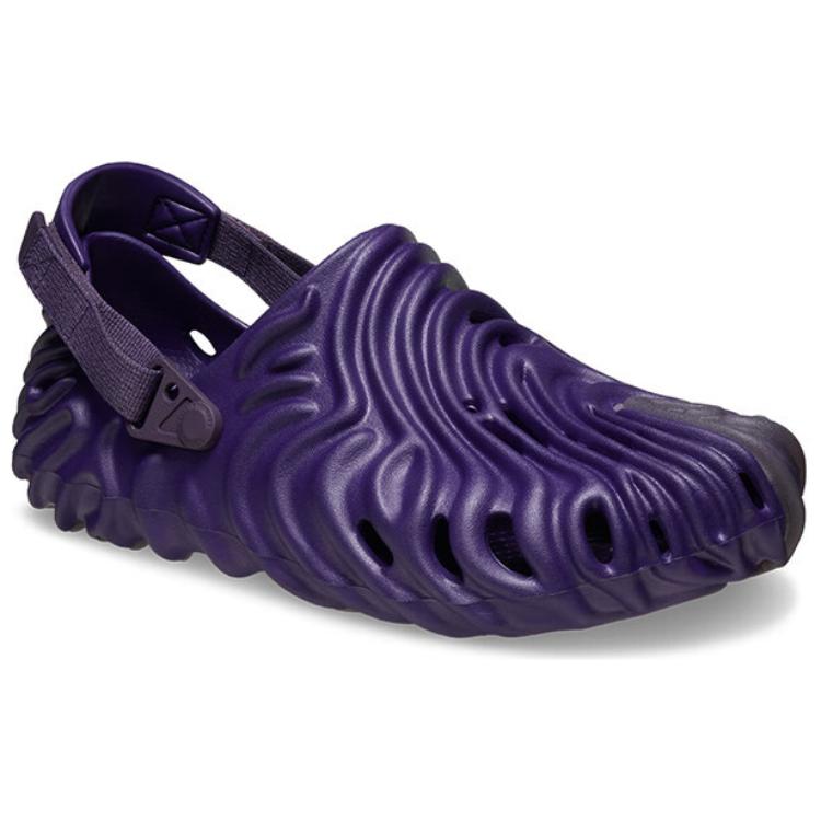 Crocs Unisex x Salehe Bembury Pollex Schwarze Johannisbeere Lila Einfach Vielseitig Outdoor Atmungsaktiv Clogs 207393-5BC