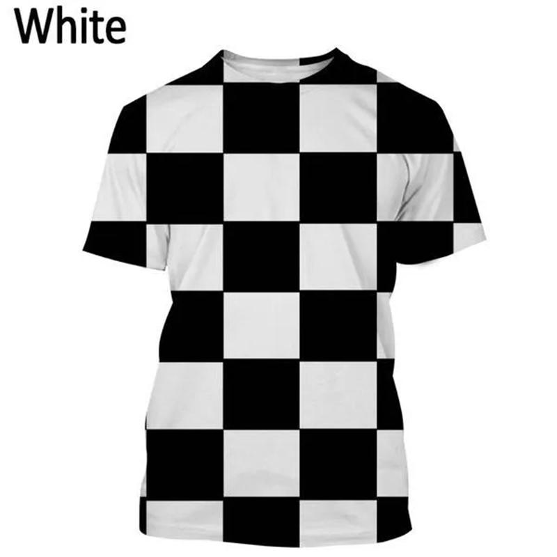Men's 3D Chess T-shirt, Funny Graphic T-shirt, Original, Exterior, Short Sleeve, Casual, Neck, Neck, Summer Trend