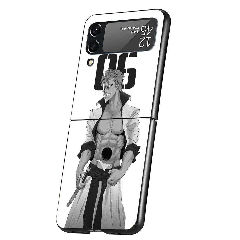 Bleach Grimmjow Cover Phone Case For Samsung Galaxy Z Flip 7 6 5 4 3 5G Flip7 Flip6 Flip5 Flip4 Flip3 Black Fundas Shell Galaxy