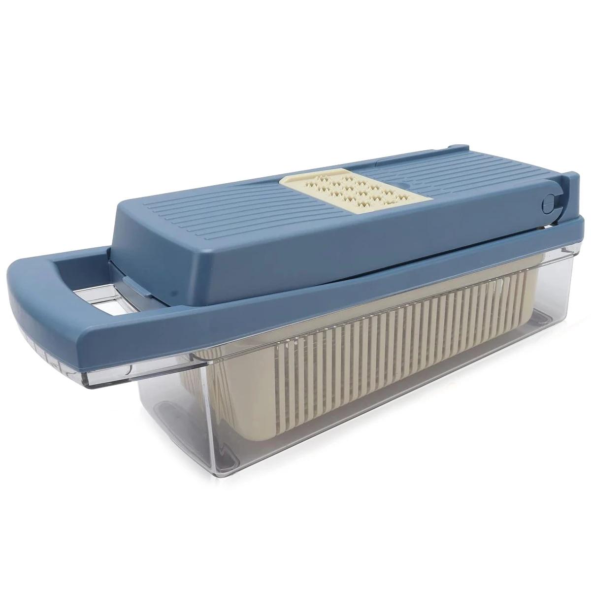 

8 in 1 Multifunctional Vegetable Slicer Cutter Shredders Slicer With Basket Fruit Potato Onion Mincer Chopper Carrot Grater