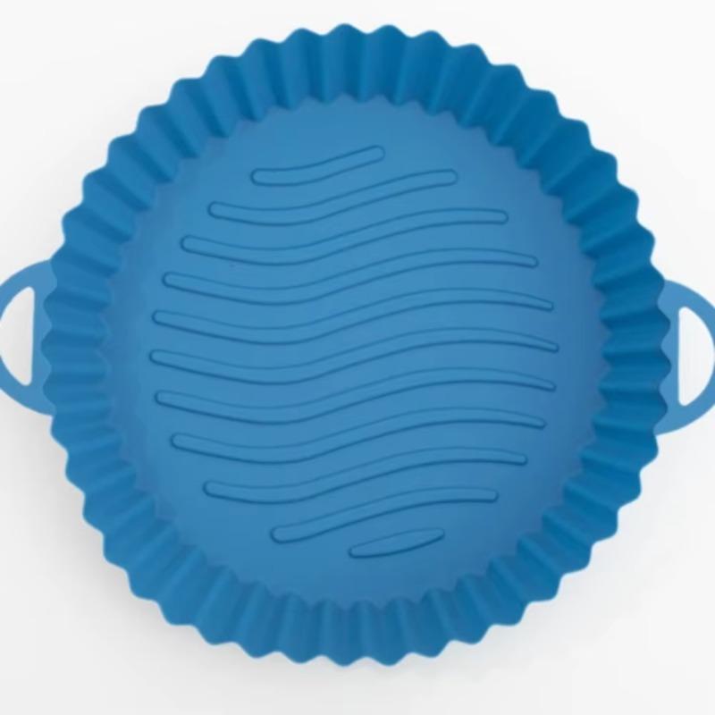 Baking Bread Pan Reusable Silicone Air Fryer Basket Liner Pot Tray Container Baking Mold Canister Shape Protector Accessories