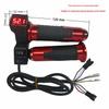 Red Screen 23-Switch Electric Vehicle Throttle Grip with Three-Speed Voltage Display