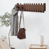 Wall Mounted Coat Rack Hooks Clothes Hangers Natural Wood Wall Mounted Piano Coat Rack for Closet Bedroom Entryway