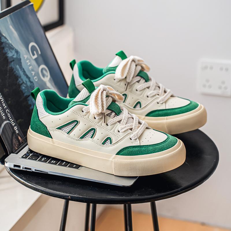 Men And Women's Fashion Casual Low Top Skateboarding Shoes Boys And Girls Comfortable Sneakers Students Classic Breathable Gym Non-slip
