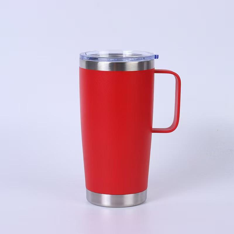 20oz Multicolor Double-Wall 304 Stainless Steel Car Thermos with Lid
