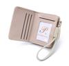 Korean Style Women's Bow Short Wallet Clutch with Zipper Wristlet