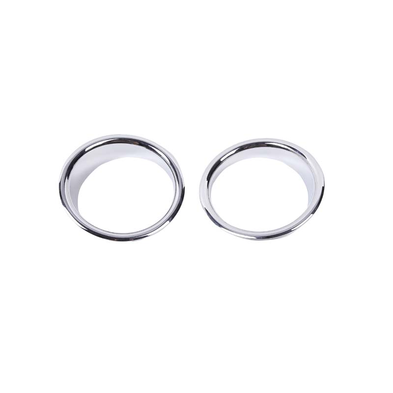 For Hummer H2 2003-2009 Car Styling ABS Silver Car Front Fog Lamp Trim Ring Cover Sticker Car Exterior Accessories