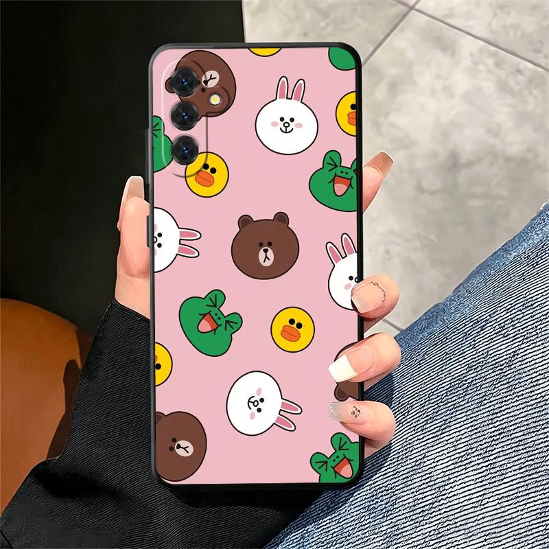 Cartoon Bear B-Browns C-Conys Soft Phone Case for Samsung A17 A37 A57 A16 A26 A36 A56 A15 A25 A35 A55 A14 A24 A34 A54 A13 A23 A3