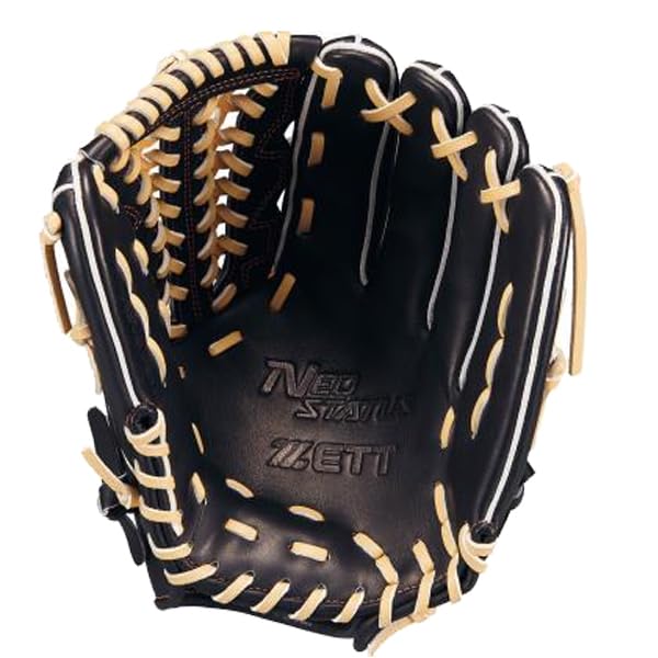 ZETT Neo Status Soft Baseball B Size BRGB31530N All-Around Glove, Black/Pastel (1932), 4,