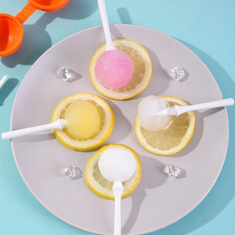 Mini-Silikon-Eis am Stiel-Form, Lutscher-Eiswürfelform, Lebensmittelqualität, Wiederverwendbar, Antihaftbeschichtet, Stapelbar, Eiscreme-Form für Eierbissen, Lebensmittelaufbewahrung